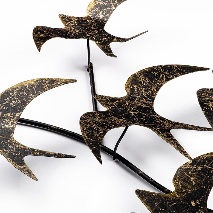 Wallity Flying Birds 1 Escultura de Pared de Metal Multicolor